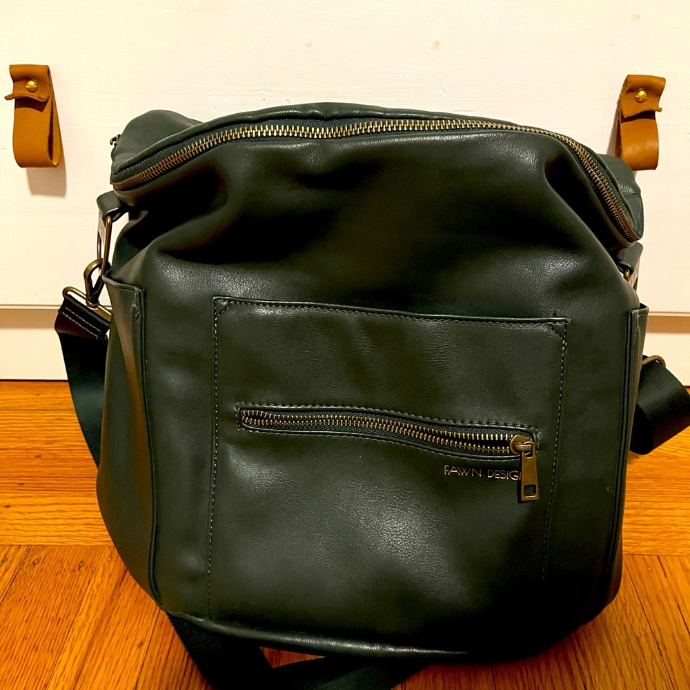 Fawn Design Green Diaper Bag / Backpack